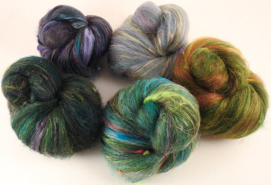 Sock Batts - After the Rain - (4.2 oz.) - Inglenook Fibers