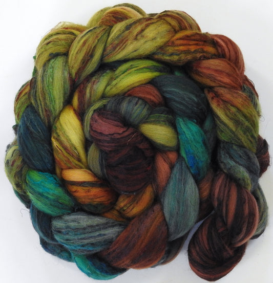 Douglas Fir (5.7 oz)-Batt in a Braid #39 - Merino/ Mulberry Silk / Sari Silk (50/25/25)