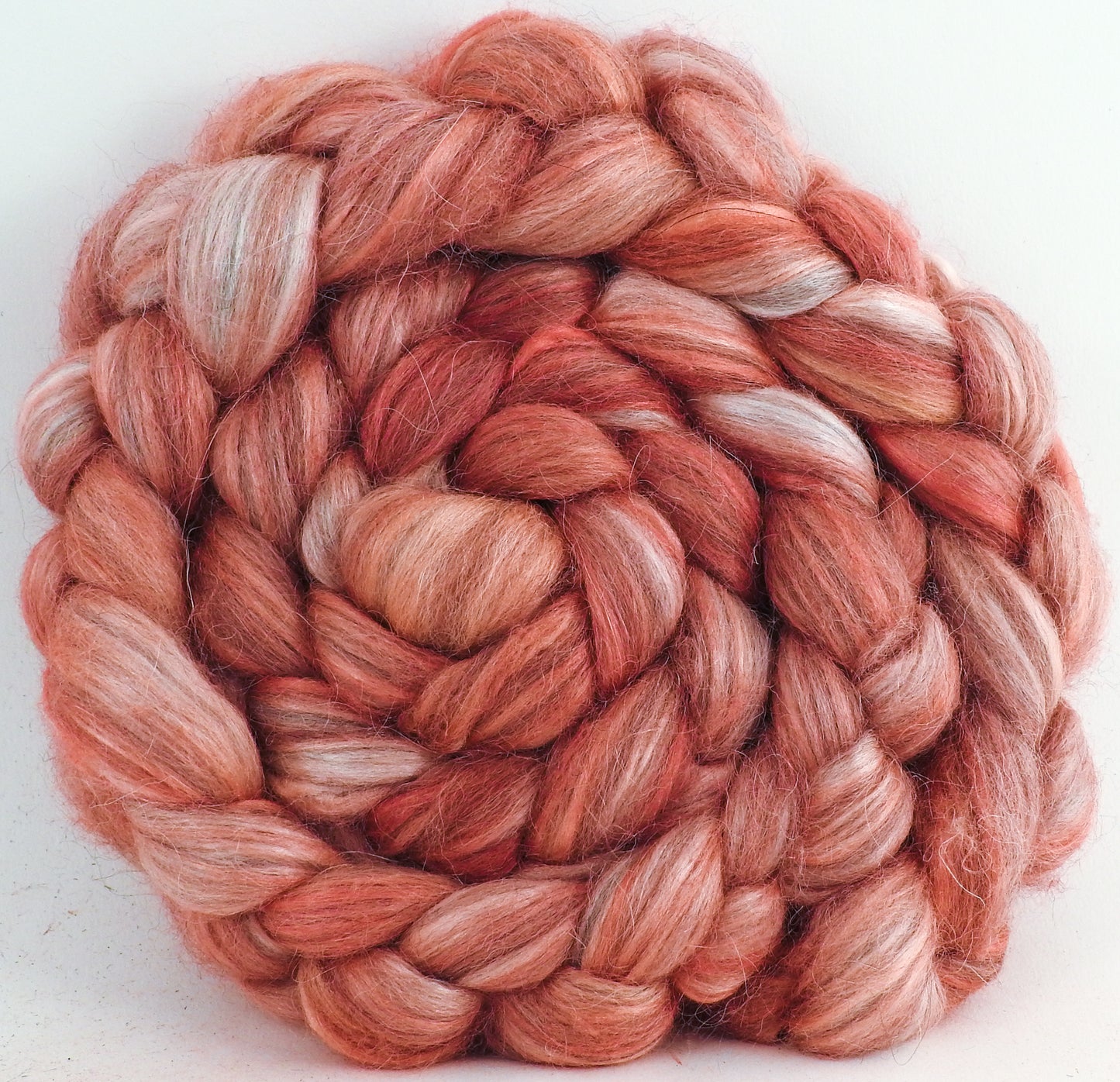 Pink Grapefruit - Grey Alpaca/Tussah Silk (50/50) - 3.1 oz