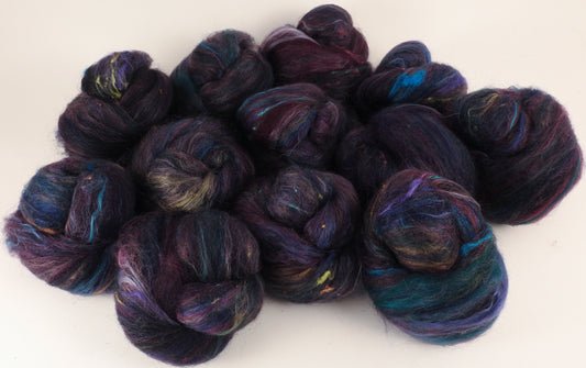 Sock Batts - Black Plum - (4 oz.) - Inglenook Fibers