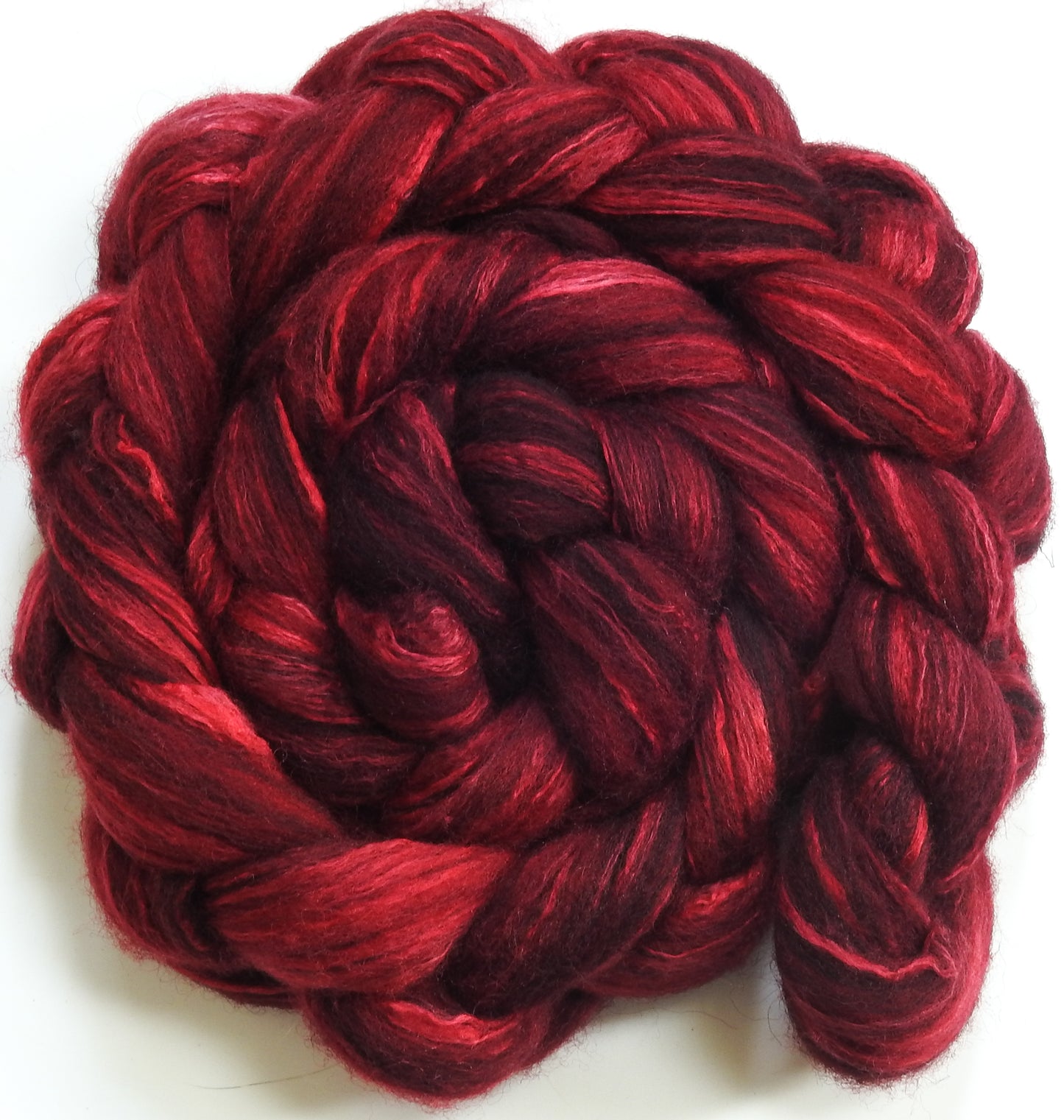 Crimson (5.5 oz) - Humbug Shetland/ Mulberry Silk (75/25)