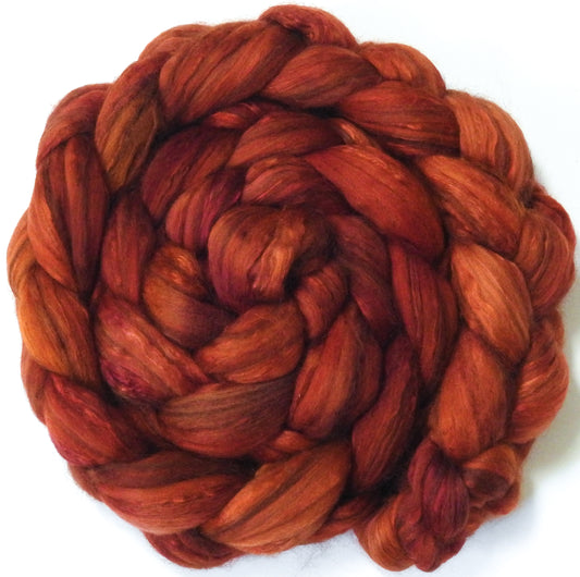 Carnelian (6.2 oz)-Glazed solid- 18.5 mic merino/ camel/ brown alpaca/ mulberry silk/ (40/20/20/20)