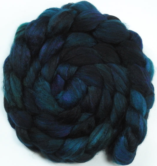 Bat Cave (5.7 oz) -Fusion Series- Batt in a Braid #5 - Merino/ Camel/ silk/ faux cashmere/ firestar (25/25/25/12/12)
