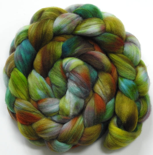 Stonecrop (5.6 oz) Batt in a Braid #60- Southdown/ Bfl/ Bio-nylon (50/25/25)