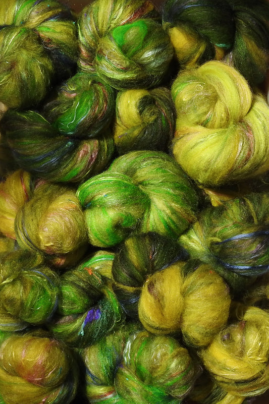 Emperor of India - Sticklebatts (4.2 oz) - 30% Corriedale Fleece; merino, silk, bamboo, silk noil