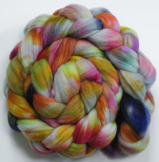 Head in the Clouds -(5.7 oz) Batt in a Braid #60- Southdown/ Bfl/ Bio-nylon (50/25/25)