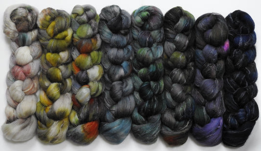 Windchill- Gradient Braid Set-(11.5 oz)- Merino/Tussah/Flax (50/25/25)