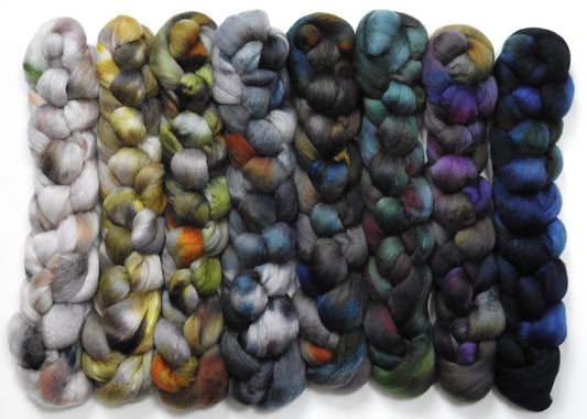 Windchill- Gradient Braid Set -(11 oz).- Silver Haunui /mulberry silk (70/30)