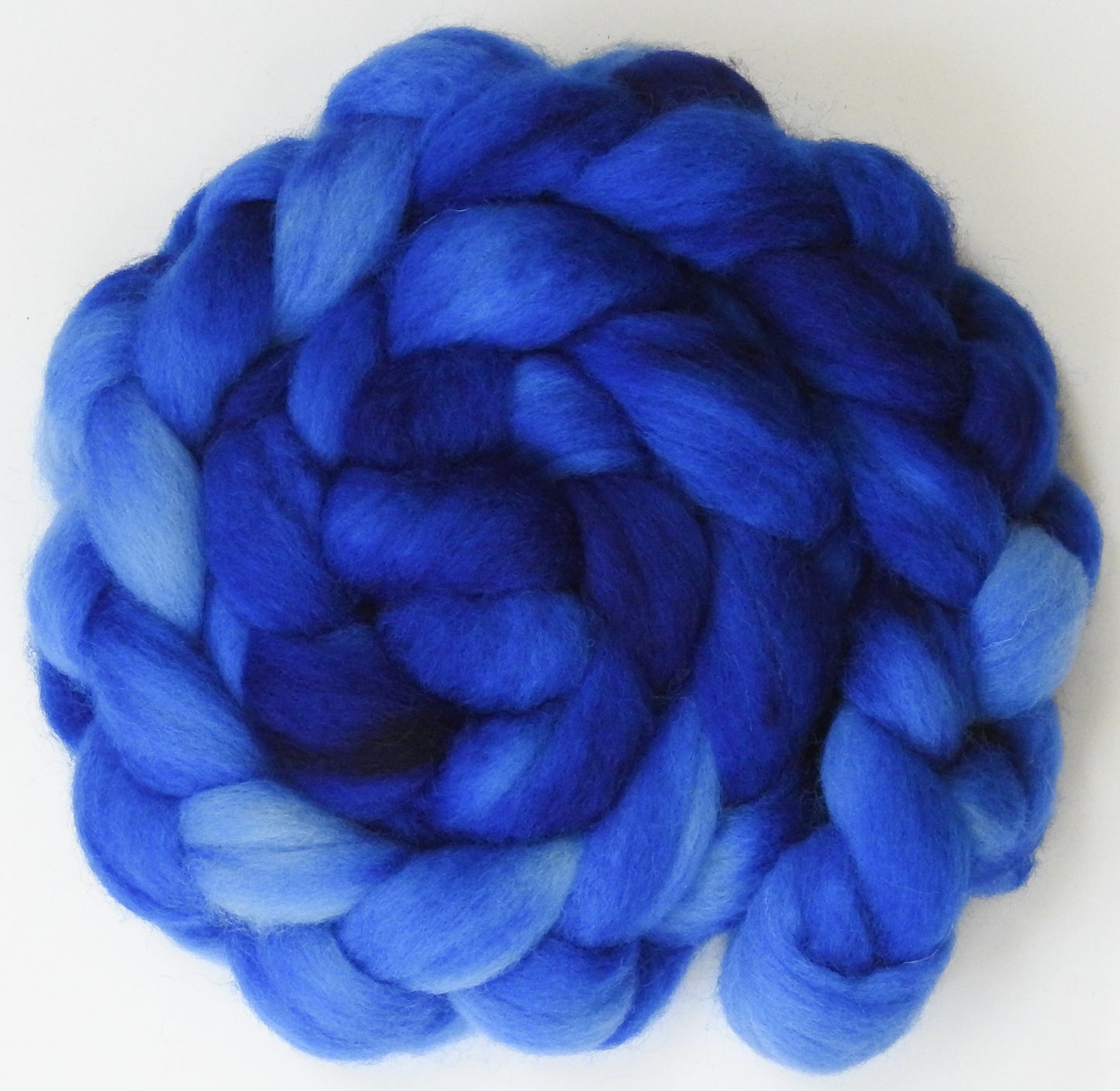 Blue Ribbon - Batt in a Braid #43 -(5.6 oz.) - Dorset/Cheviot/Kid Mohair (60/20/20)