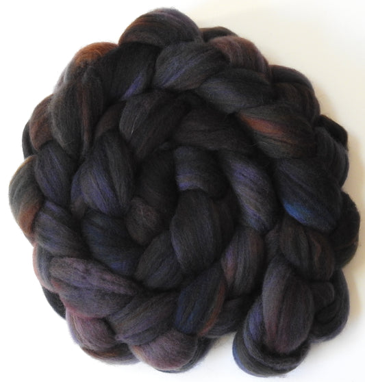 French Roast- Batt in a Braid #60- Southdown/ Bfl/ Bio-nylon (50/25/25)