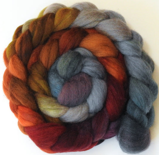 Midst of Fall - Batt in a Braid #43 -(5.3 oz.) - Dorset/Cheviot/Kid Mohair (60/20/20)