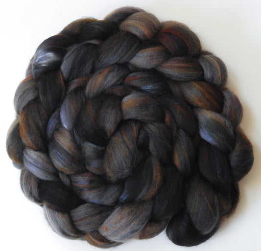 French Roast -Batt in a Braid #25-Polwarth/ Silk/ Llama(50/25/25)