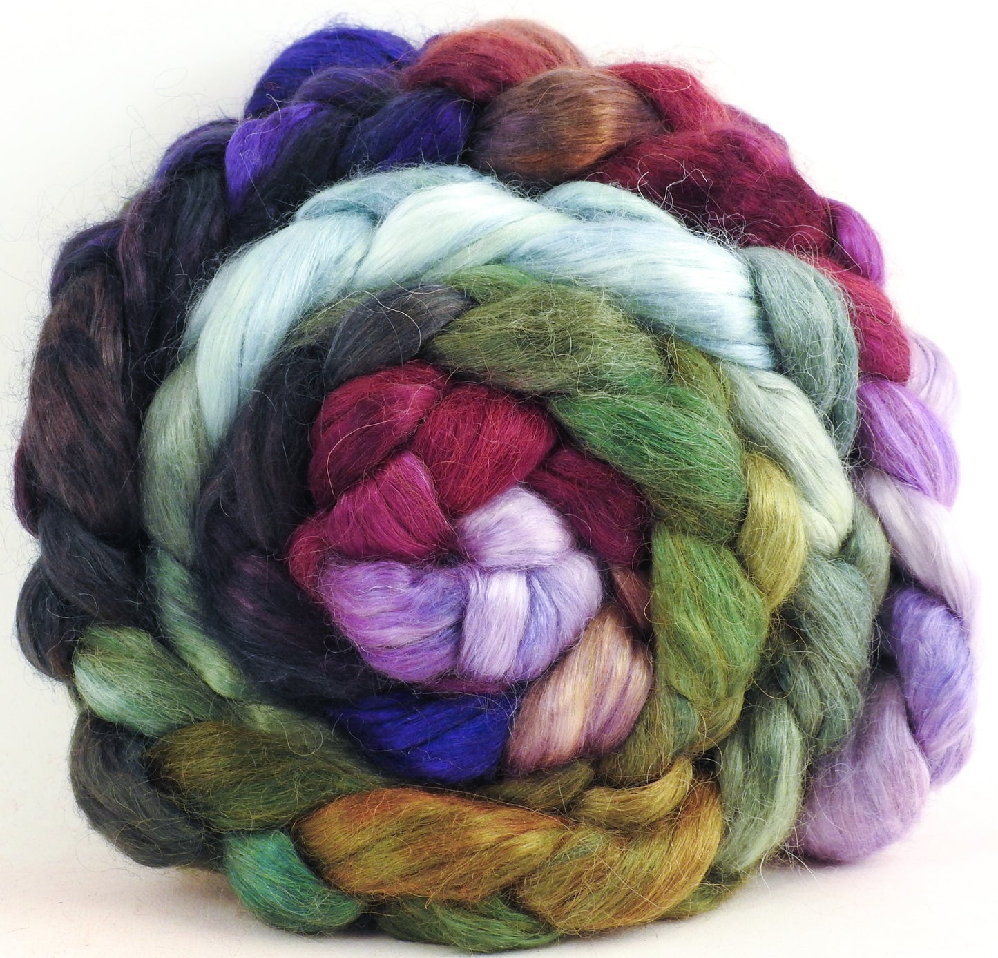 Cabbages & Kings - Wensleydale/ Mulberry silk roving (65/35)- 5.3 oz