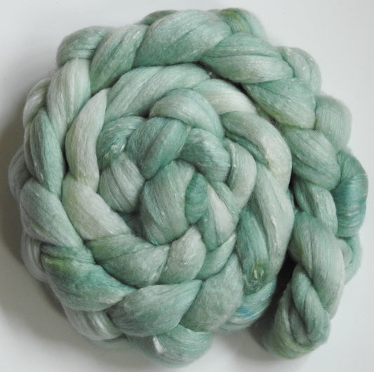 Aloe - Batt in a Braid #49- Polwarth/Silk/ Tweed (50/25/25)
