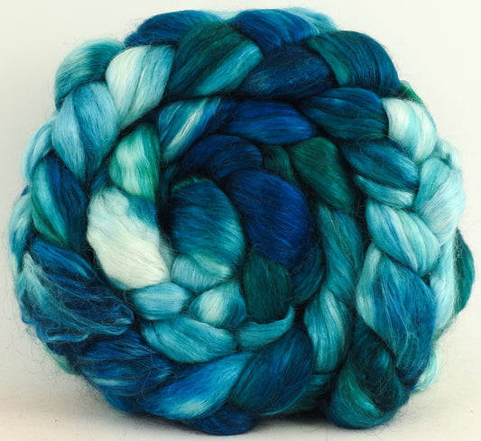 Rivulet- Wensleydale/ Mulberry silk roving (65/35) - (5.3 oz.)