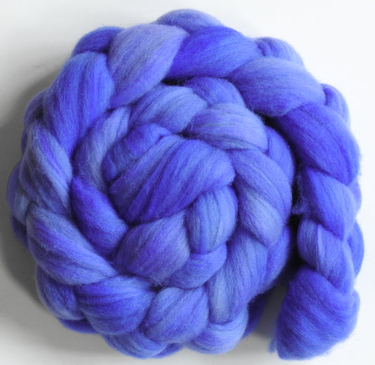 Starflower (5.2 oz) Batt in a Braid #60- Southdown/ Bfl/ Bio-nylon (50/25/25)