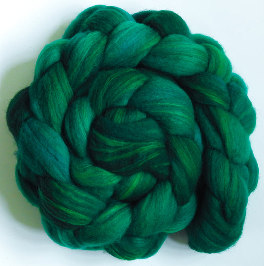 Shamrock (5.5 oz) Batt in a Braid #60- Southdown/ Bfl/ Bio-nylon (50/25/25)