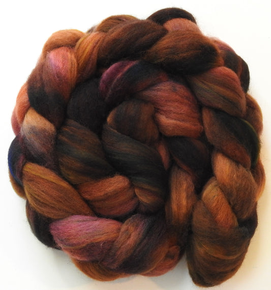 Blarney Stone(5.4 oz) Batt in a Braid #60- Southdown/ Bfl/ Bio-nylon (50/25/25)