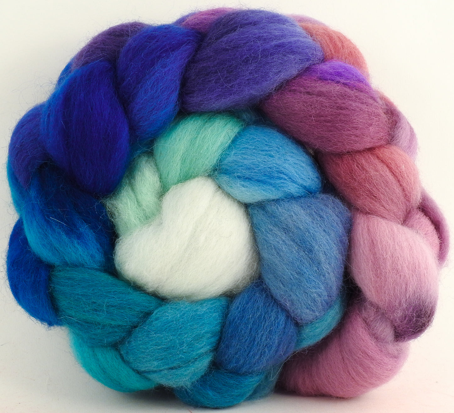 Dawn Treader (5.2 oz) - Batt in a Braid #51 - Shropshire /Falkland / Kid Mohair (60/20/20)