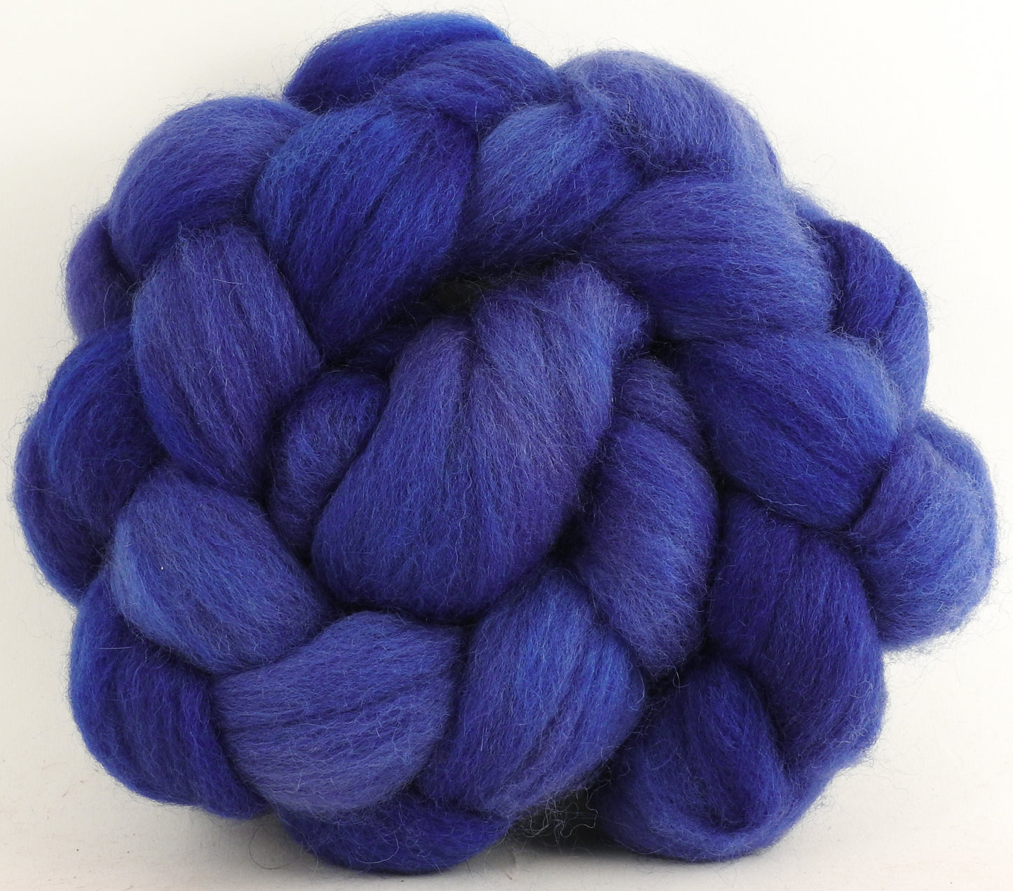 Hydrangea (4.3 oz) - Batt in a Braid #51 - Shropshire /Falkland / Kid Mohair (60/20/20)