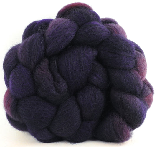 Banshee (4.6 oz) - Batt in a Braid #51 - Shropshire /Falkland / Kid Mohair (60/20/20)