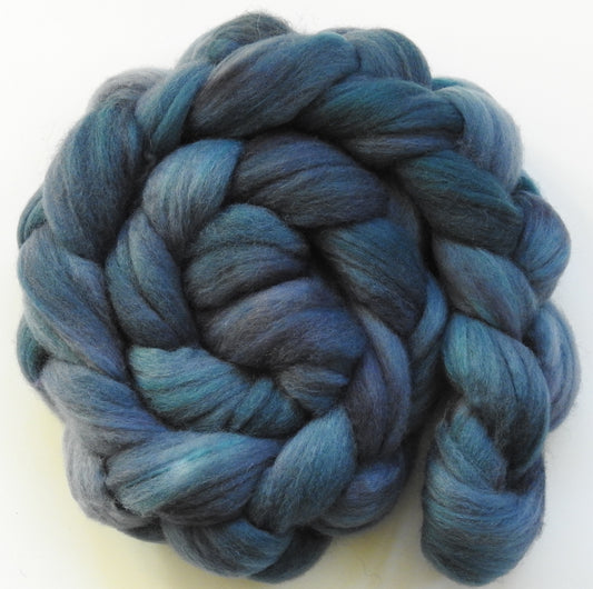 Porpoise  (5.3 oz) Batt in a Braid #60- Southdown/ Bfl/ Bio-nylon (50/25/25)