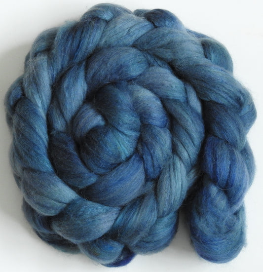 Porpoise -(5.5 oz) Batt in a Braid #25-Polwarth/ Silk/ Llama(50/25/25)