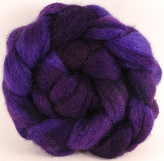 Batt in a Braid #43 -Damson Plum (5.3 oz.) - Dorset/Cheviot/Kid Mohair (60/20/20) - Inglenook Fibers