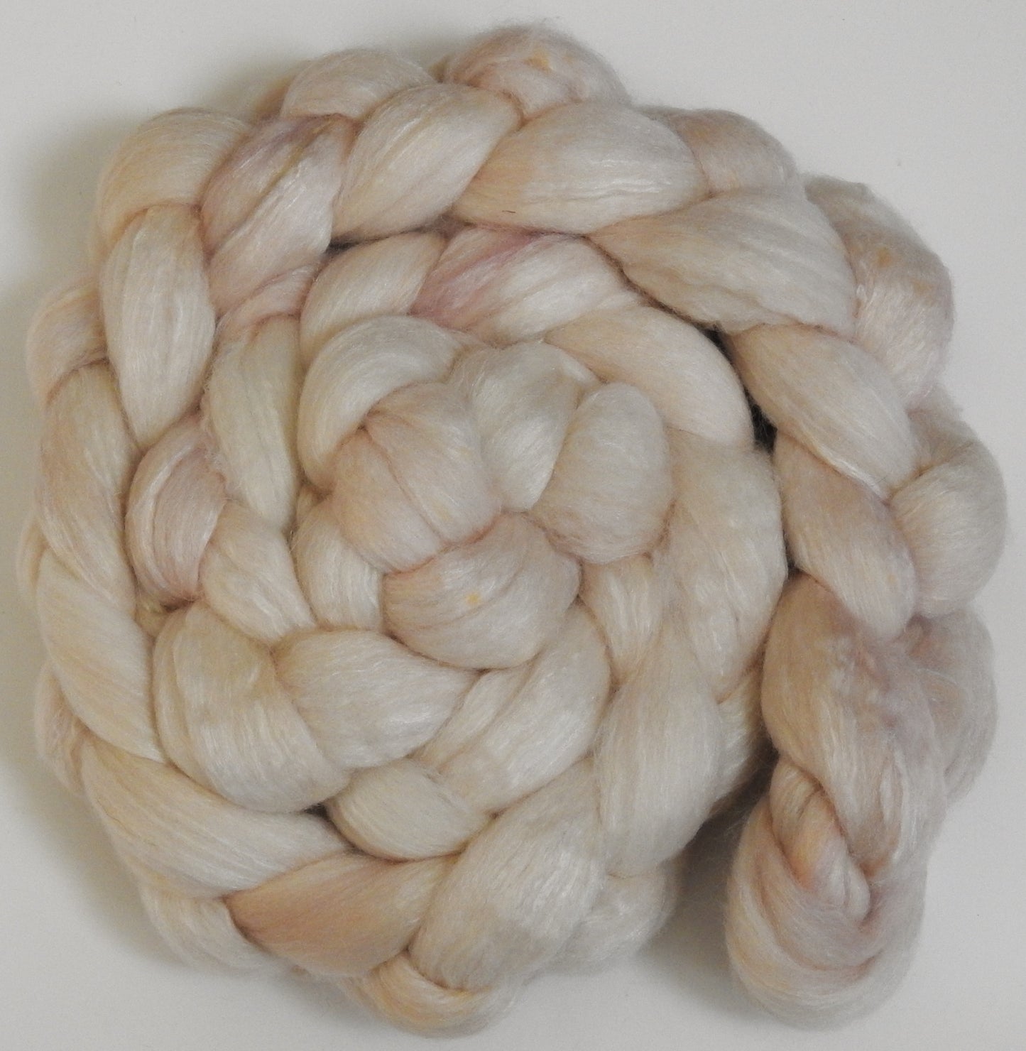 Shortbread- Batt in a Braid #25-Polwarth/ Silk/ Llama(50/25/25)