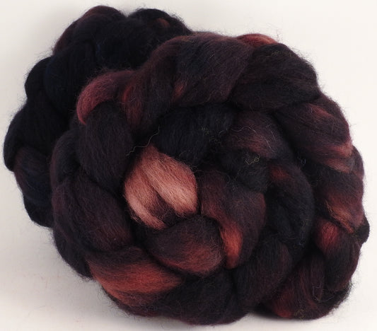 Batt in a Braid #43 -Ooze (5.2 oz.) - Dorset/Cheviot/Kid Mohair (60/20/20) - Inglenook Fibers