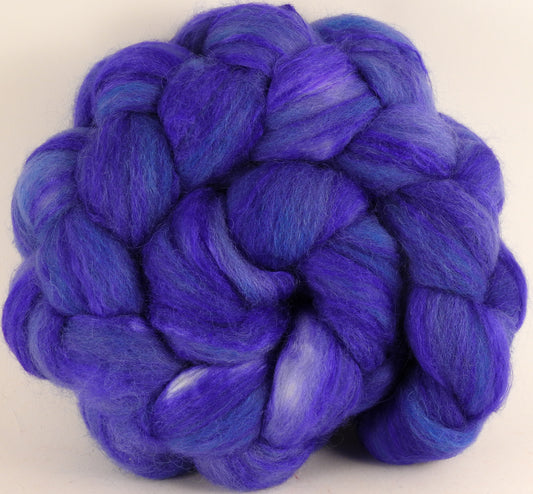 Batt in a Braid #44- Cornflower - (5.3 oz) - Southdown/Tussah Silk/Kid Mohair (65/25/10) - Inglenook Fibers