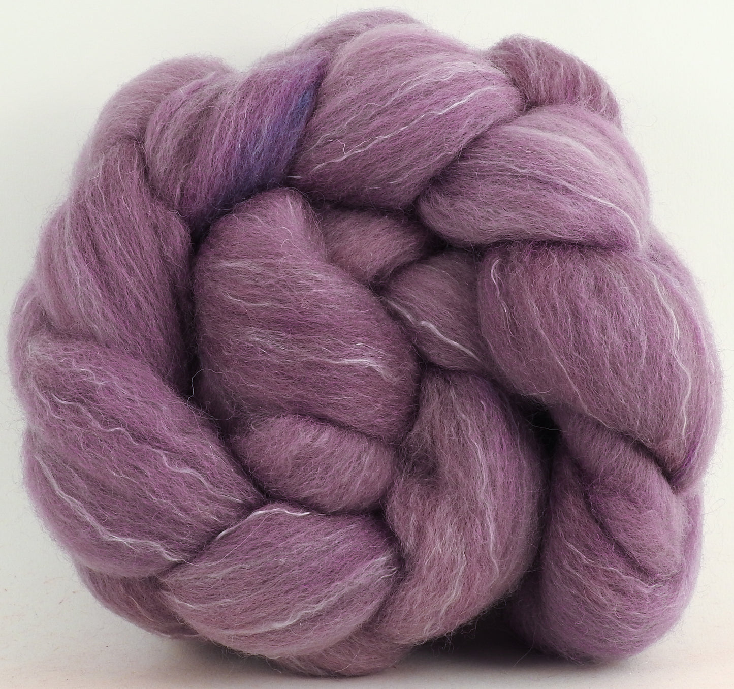 Grape Soda (4.4 oz) - Batt in a Braid #50 - Cheviot /Falkland /Tencel (70/15/15)