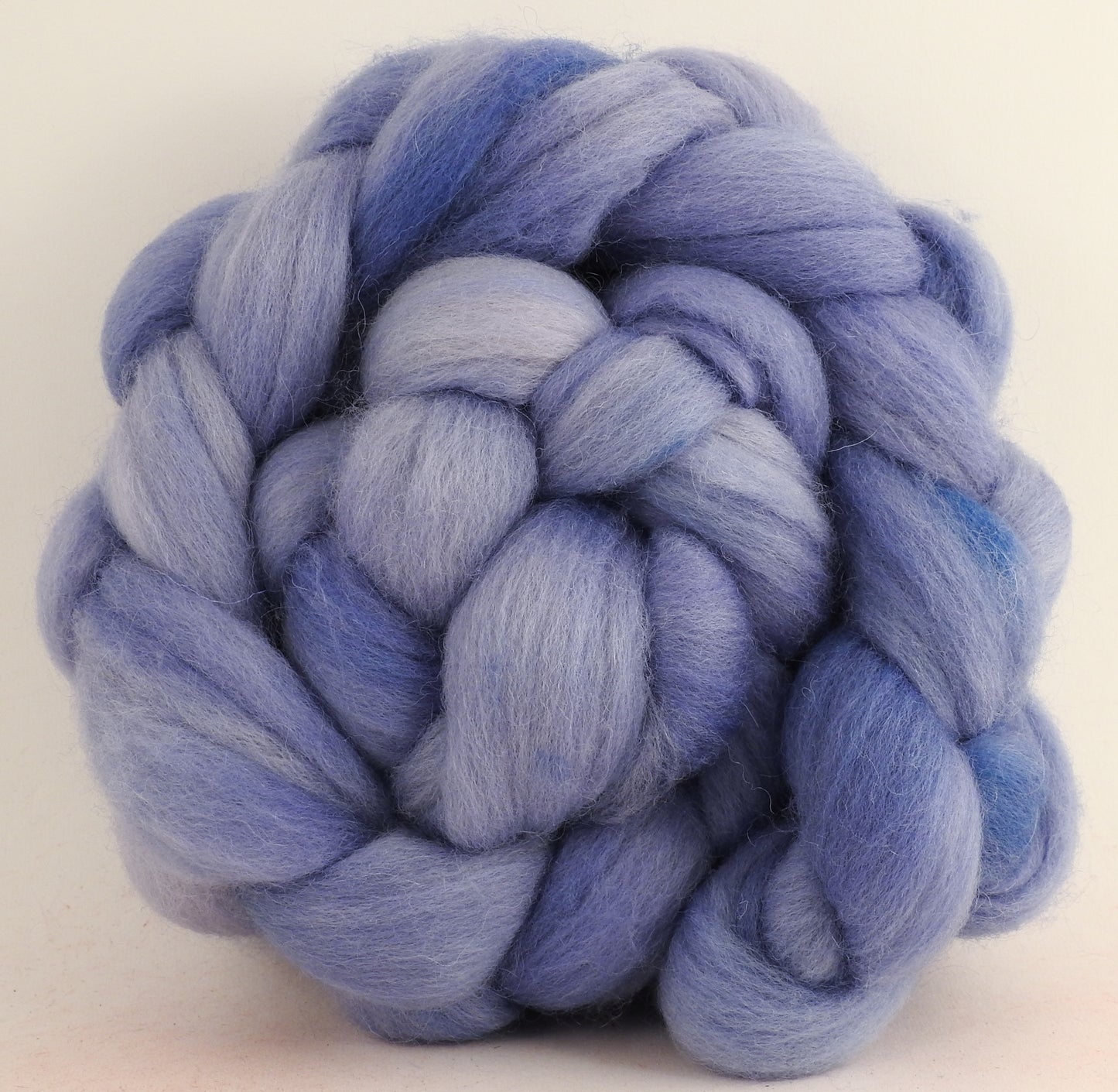 Silver Lining (5.5 oz) - Batt in a Braid #51 - Shropshire /Falkland / Kid Mohair (60/20/20)