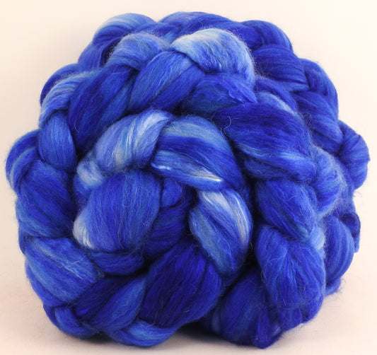 Bristol Glass (4.3 oz ) Batt in a Braid #5- Merino/ Camel/ silk/ faux cashmere/ firestar (25/25/25/12/12)