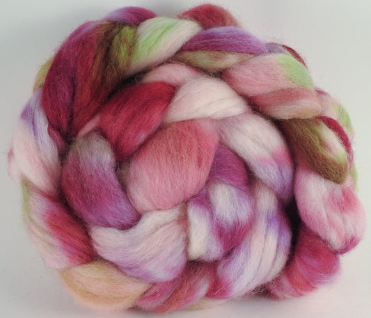 Batt in a Braid #43 - Blossom (5.3 oz.) - Dorset/Cheviot/Kid Mohair (60/20/20) - Inglenook Fibers