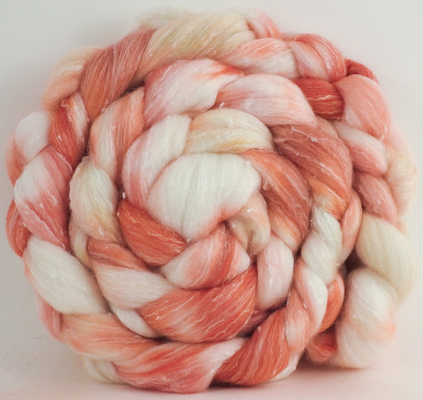 White Peach - Merino/ Bamboo/ Tweed Blend (⅓ each)