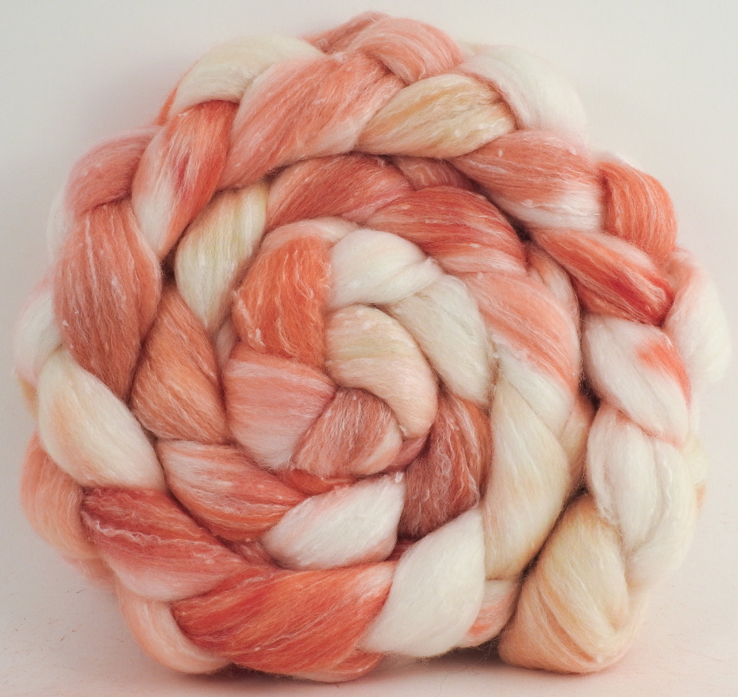 White Peach - Merino/ Bamboo/ Tweed Blend (⅓ each)