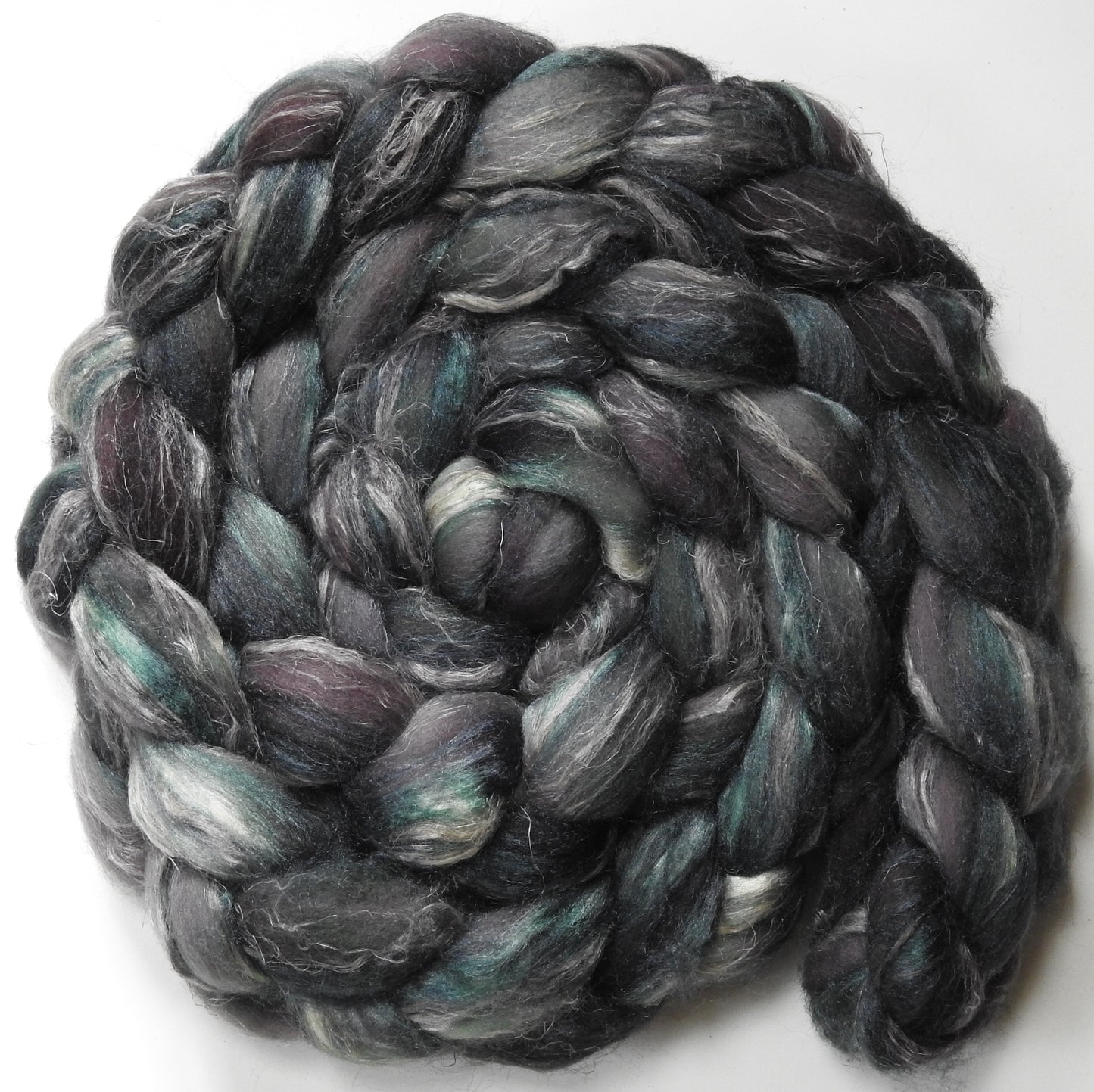 Asphalt (5.6 oz) Merino/ Tussah Silk/ Natural Flax (50/25/25)
