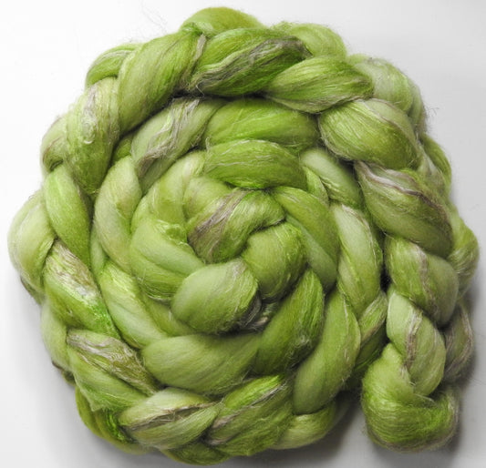 Cucumber (5.5 oz) Merino/ Tussah Silk/ Natural Flax (50/25/25)