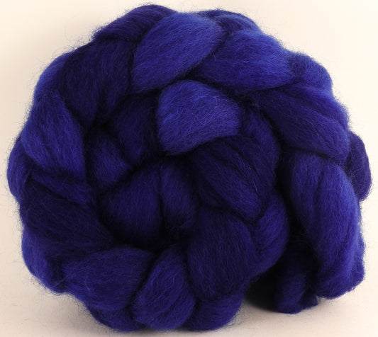 Batt in a Braid #43 - Lapis (5 oz.) - Dorset/Cheviot/Kid Mohair (60/20/20) - Inglenook Fibers