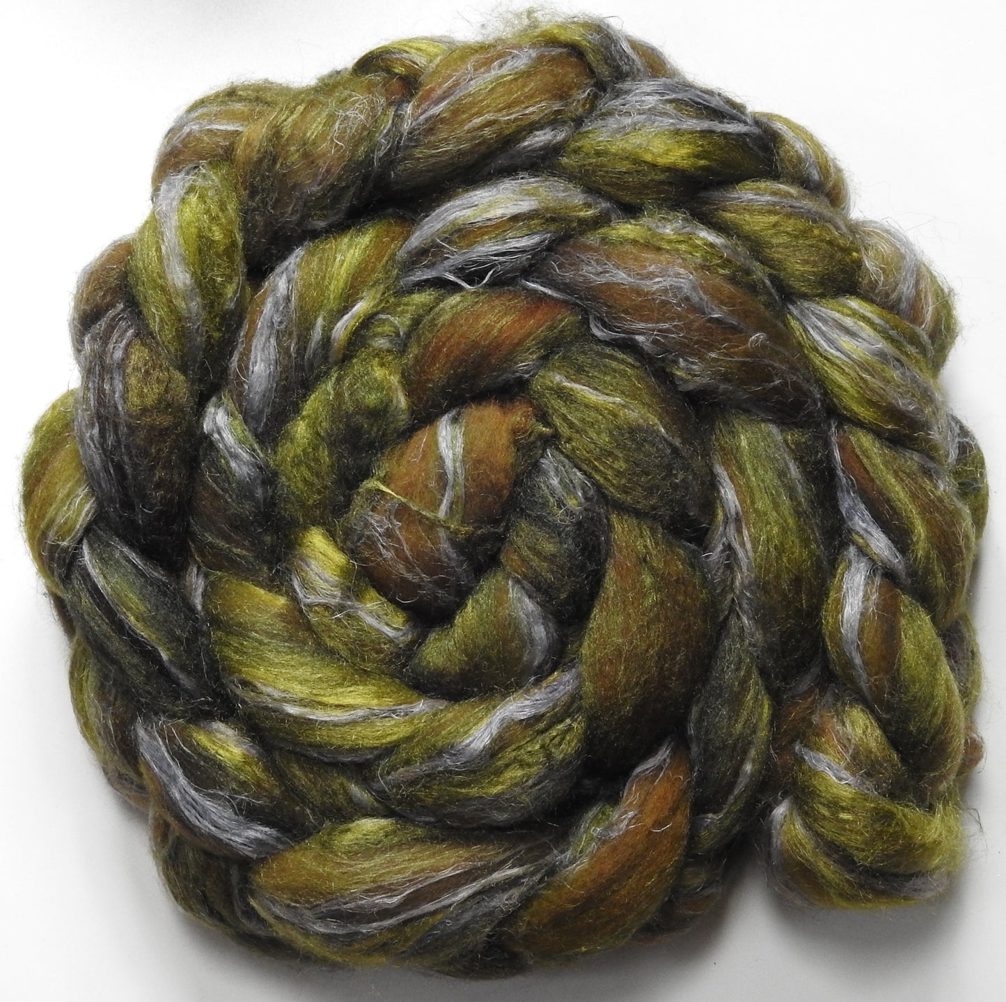 Wormwood (5.5 oz) Merino/ Tussah Silk/ Natural Flax (50/25/25)