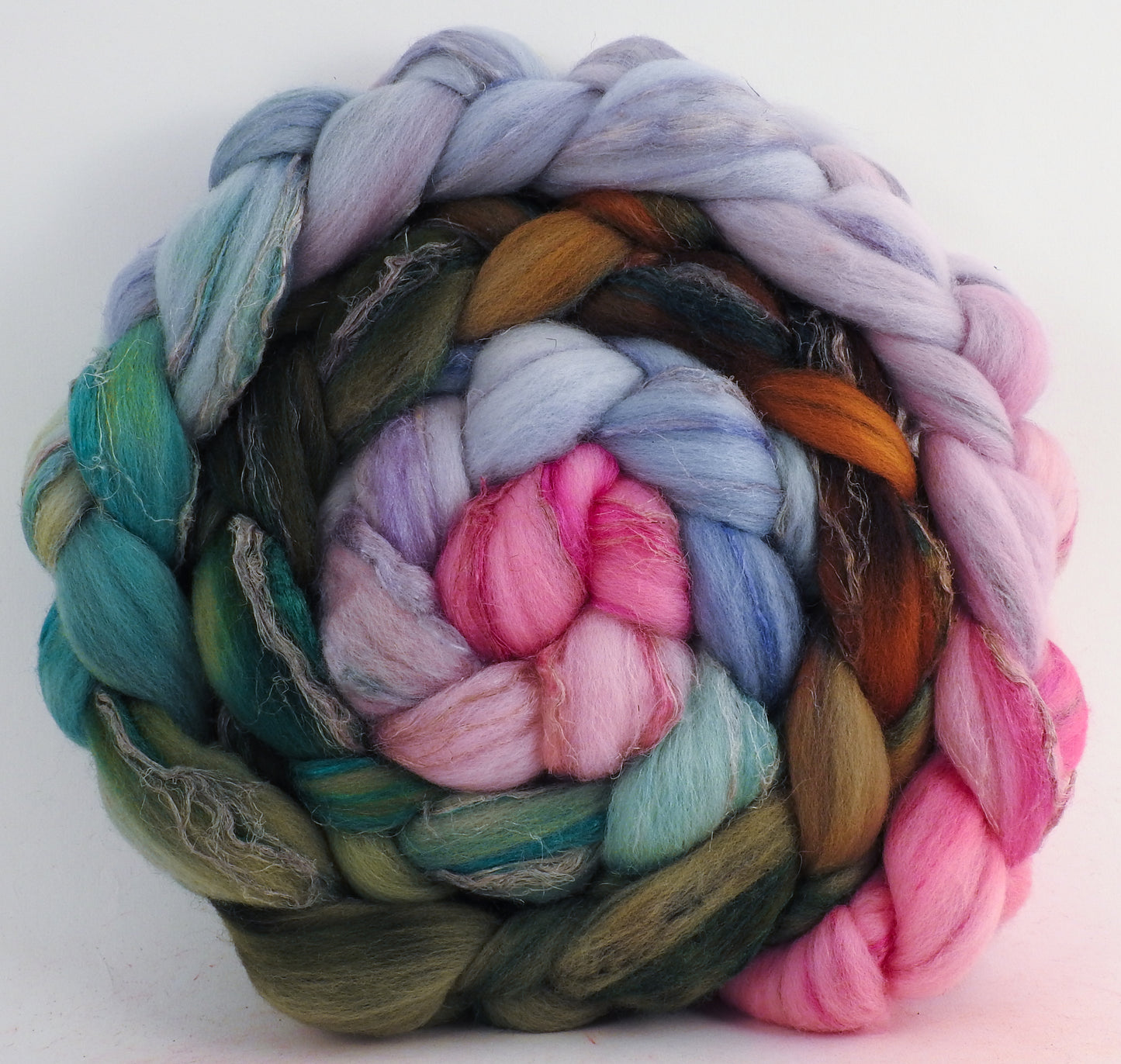 Beach Roses - ( 6.3 oz) Merino/Tussah Silk/ Natural Flax (50/25/25)-