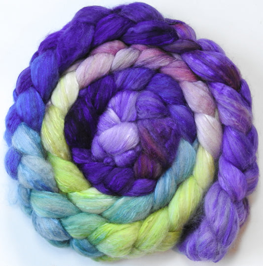 Fairy Wings (5.5 oz)- Batt in a Braid #5 - Merino/ Camel/ silk/ faux cashmere/ firestar (25/25/25/12/12)