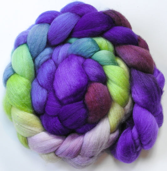 Fairy Wings (5.2 oz) Batt in a Braid #56- Superfine Merino/Tussah Silk/ Cashmere (60/25/15)