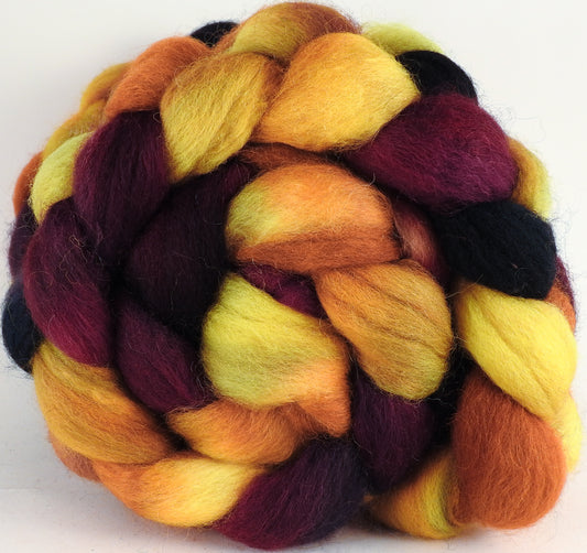 Batt in a Braid #43 - Indian Corn (5.2 oz.) - Dorset/Cheviot/Kid Mohair (60/20/20) - Inglenook Fibers