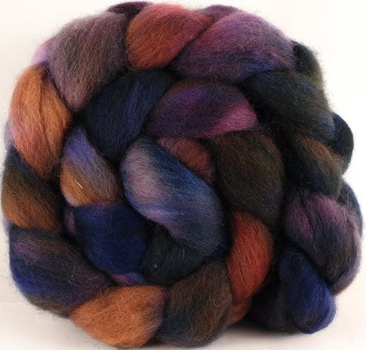 Batt in a Braid #43 - Eventide (5.3 oz.) - Dorset/Cheviot/Kid Mohair (60/20/20) - Inglenook Fibers