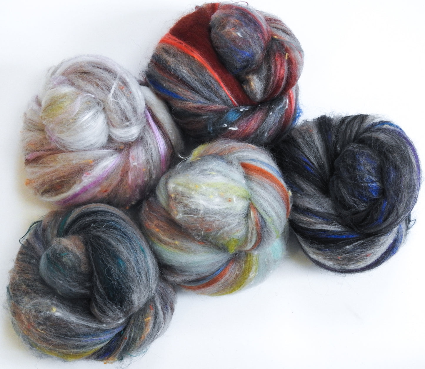 Roadrunner - NON-Sparkle Sticklebatts -Cashmere, Jacob Fleece, merino, polwarth, silk, tweed blend