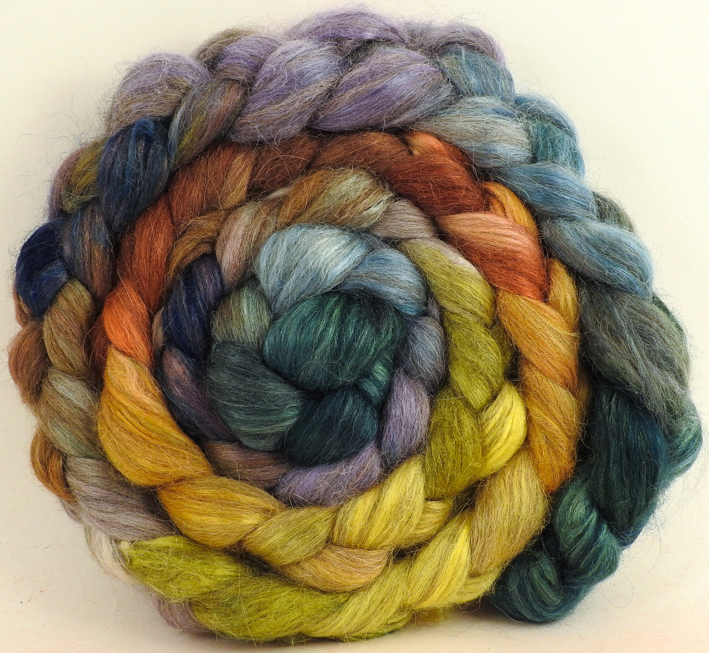 Golden Chain Tree  (5.6 oz) - Grey Alpaca/Tussah Silk (50/50)