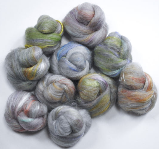 Soap Bubbles - NON-Sparkle Sticklebatts -Masham, Yak, wensleydale, merino, polwarth, silk