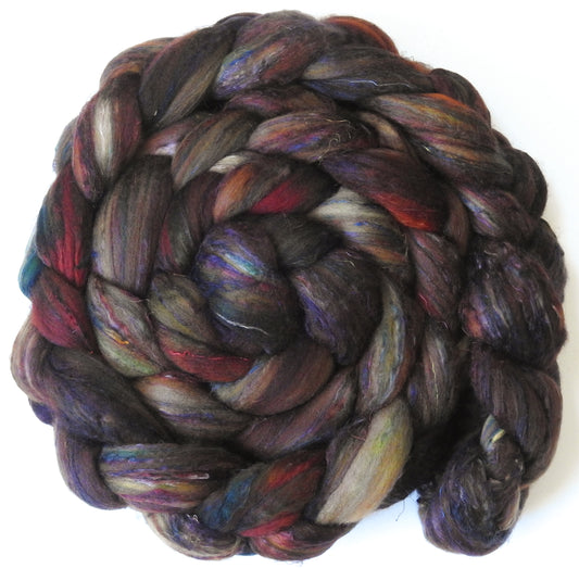 Pinecone (5.6 oz) - Batt in a Braid #39  - Falkland Merino/ Mulberry Silk / Sari Silk (50/25/25)
